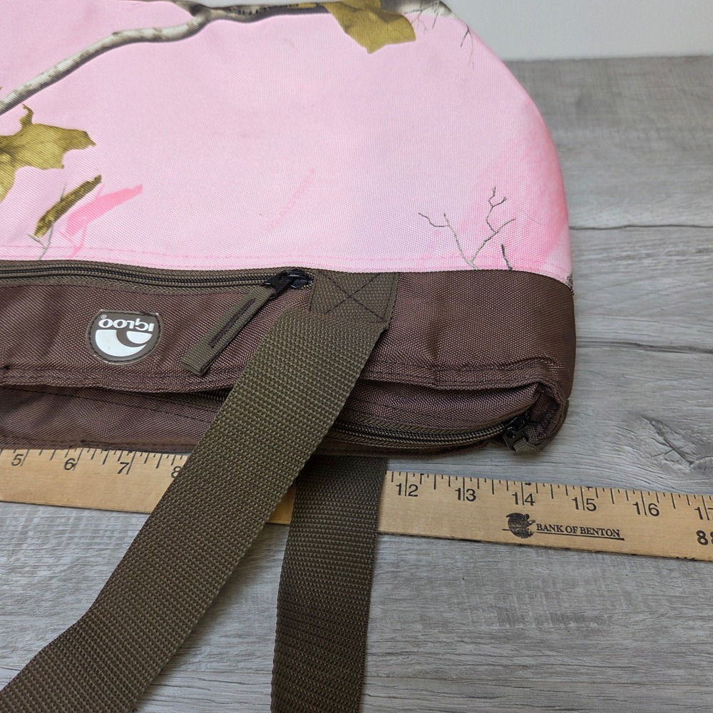 Igloo Pink Camo Soft Cooler Tote Insulated Lunch Bag Realtree Style - Picture 6 of 12